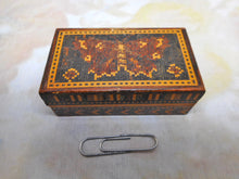 Load image into Gallery viewer, A Tunbridge Ware 'butterfly' needle packet box. c 1860