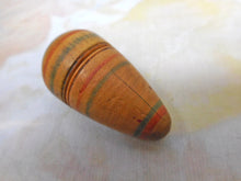 Load image into Gallery viewer, A Painted Tunbridge Ware thimble and its egg shaped box. c1800