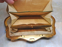 Load image into Gallery viewer, SOLD……..A red velvet and gold thread purse-a fully fitted sewing etui. French c1870