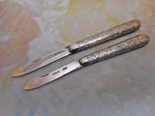 Load image into Gallery viewer, A pair of silver fruit knives. HM. 1893 /1894. H&T maker.