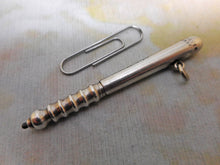 Load image into Gallery viewer, A silver 'policeman's truncheon' pencil. Inscription for 1926. Sterling.