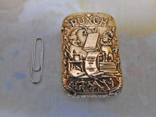 Charger l'image dans la galerie, A novelty brass match case / vesta advertising the Punch Magazine. c1895
