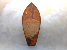 Load image into Gallery viewer, A Japanese, inlaid wooden handle. Mount Fuji. Late 19thc