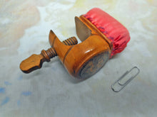 Load image into Gallery viewer, A pin cushion clamp with a Georgian print. c1820