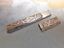 Load image into Gallery viewer, An engraved Dutch silver bodkin case. c 1870
