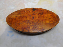 Load image into Gallery viewer, A fine, navette form wooden table snuff box. Mid 19th century.