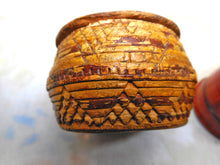 Load image into Gallery viewer, A Japanese lacquer pot and a Chinese bark box. 19thc