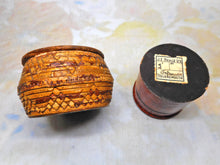 Load image into Gallery viewer, A Japanese lacquer pot and a Chinese bark box. 19thc