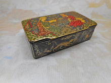Load image into Gallery viewer, A fine lacquered papier mâché box with Eastern decoration. c1870