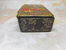 Load image into Gallery viewer, A fine lacquered papier mâché box with Eastern decoration. c1870