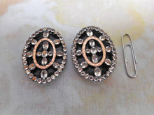 Load image into Gallery viewer, A rare and unusual pair of paste set silver shoe buckles. Patent Stedman. c1780