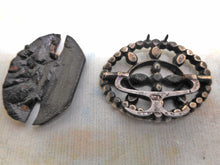 Load image into Gallery viewer, A fine and unusual pair of paste set silver shoe buckles. Patent Stedman. c1780