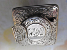 Load image into Gallery viewer, A silver topped inkwell from a writing box. HM 1842