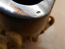 Load image into Gallery viewer, A silver mounted meerschaum pipe- claws and devil heads. c1872-1922