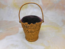 Load image into Gallery viewer, SOLD…….A gilt metal / ormolu pin basket. c1840