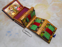Load image into Gallery viewer, A small, decorative box for needle packets. c1860
