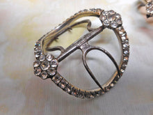 Load image into Gallery viewer, A pair of paste set Georgian silver shoe buckles. c1800