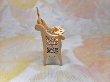 Load image into Gallery viewer, A miniature high chair for a baby doll house doll. c1830