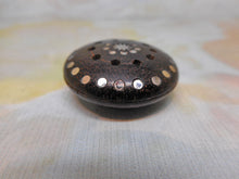 Load image into Gallery viewer, A dark wood vinaigrette with steel spot decoration. French. c1840