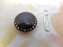 Load image into Gallery viewer, A dark wood vinaigrette with steel spot decoration. French. c1840