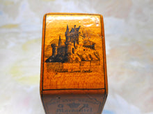 Load image into Gallery viewer, A rare needle packet box. Mauchline Ware . Loch Leven Castle.