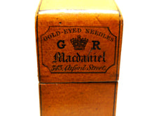 Load image into Gallery viewer, A rare needle packet box. Mauchline Ware . Loch Leven Castle.
