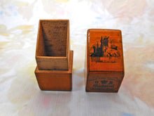 Load image into Gallery viewer, A rare needle packet box. Mauchline Ware . Loch Leven Castle.