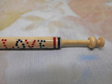 Load image into Gallery viewer, SOLD………'For My Love'- mutton bone lace bobbin. Mid 19th century.