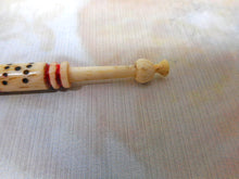 Load image into Gallery viewer, 'Gift for Hannah' inscribed bone lace bobbin. 19thc.