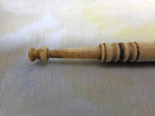 Load image into Gallery viewer, Two 19thc bone lace bobbins- William Pettit 1868 and George Fecps 1868 (Phipps?)