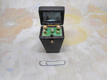Load image into Gallery viewer, A small leather case fitted with pearl topped lace pins. 19thc