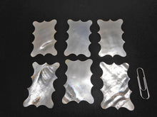 Load image into Gallery viewer, A set of 6 pearl, oblong thread winders. c1840