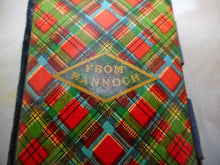 Load image into Gallery viewer, A Tartan ware needle case-'From Rannoch'. c1880-1900