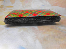 Load image into Gallery viewer, A Tartan ware needle case-'From Rannoch'. c1880-1900