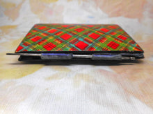 Load image into Gallery viewer, A Tartan ware needle case-'From Rannoch'. c1880-1900