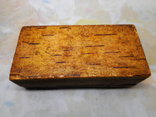 Load image into Gallery viewer, A birch bark box embossed with a scene. N. Europe. c1880