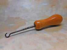 Load image into Gallery viewer, A Mauchline Ware button hook. c1890. Bamborough / Bambrugh Castle.