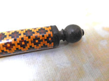 Load image into Gallery viewer, A Tunbridge Ware rolling or round ruler for drawing straight lines. c1860.