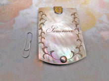 Load image into Gallery viewer, A mother of pearl note book-a French souvenir c1830.