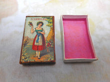 Load image into Gallery viewer, A small, decorative cardboard box titled 'Needles'. c1860
