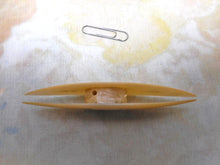 Load image into Gallery viewer, SOLD........An engraved mother of mother of pearl knotting shuttle. c1820