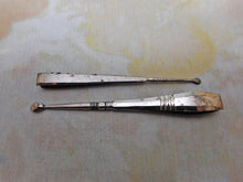 Load image into Gallery viewer, Two steel ear spoon / tweezer combos. c1840