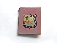 Load image into Gallery viewer, A small glass 'gem picture' needle case /needle book. c1870