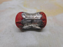 Load image into Gallery viewer, A silver double ended emery cushion. c1840.