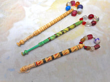 Laden Sie das Bild in den Galerie-Viewer, Three 19th century turned lace bobbins. c1850