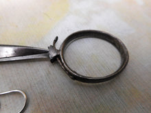 Load image into Gallery viewer, A pair of rare folding steel chatelaine scissors. c1840