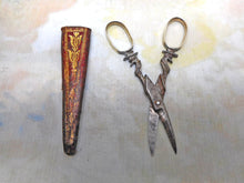 Load image into Gallery viewer, A fine pair of steel sewing scissors. 18thc.