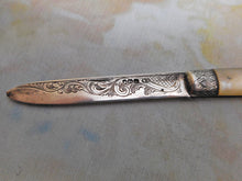 Load image into Gallery viewer, A Victorian folding fruit knife. HM. 1889.