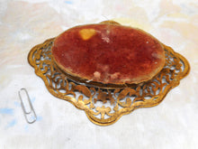 Laden Sie das Bild in den Galerie-Viewer, A French pierced and engraved brass pin tray. c1840