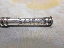 Load image into Gallery viewer, A silver porte-crayon/ pencil holder with perpetual calendar. c1820